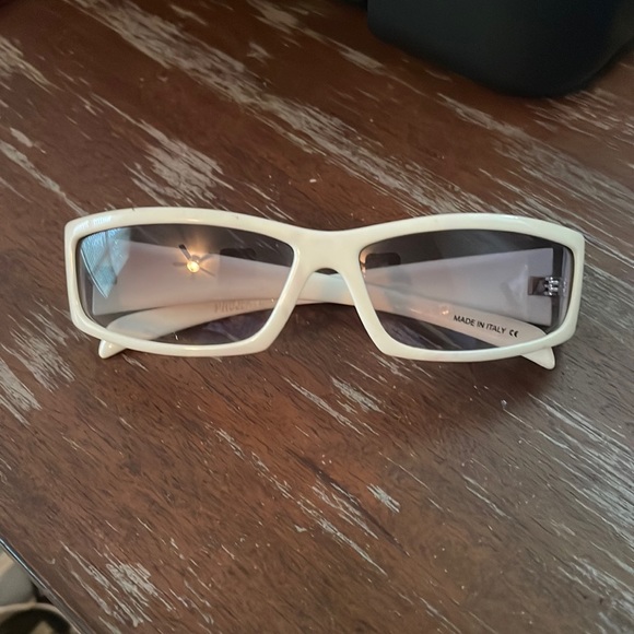 Von Zipper Accessories - Von Zipper VZ Projektor white rectangular sunglasses. Made in Italy
